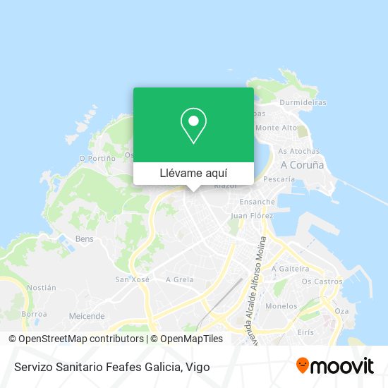 Mapa Servizo Sanitario Feafes Galicia