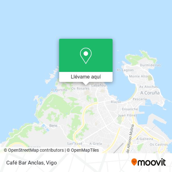 Mapa Café Bar Anclas