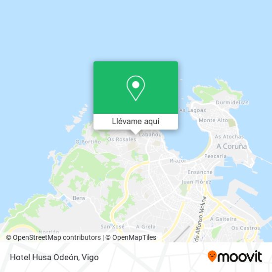 Mapa Hotel Husa Odeón