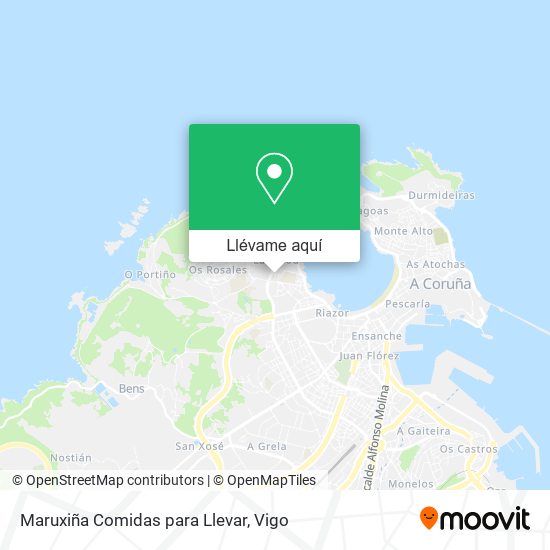 Mapa Maruxiña Comidas para Llevar