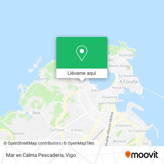 Mapa Mar en Calma Pescadería