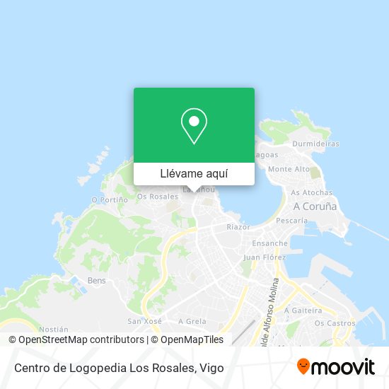 Mapa Centro de Logopedia Los Rosales