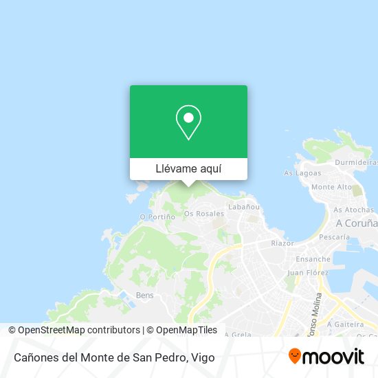 Mapa Cañones del Monte de San Pedro