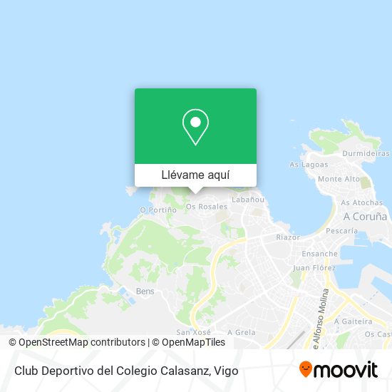 Mapa Club Deportivo del Colegio Calasanz