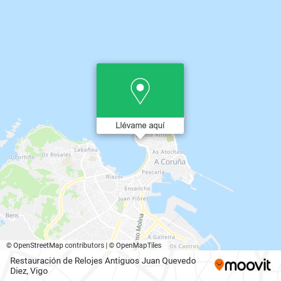 Mapa Restauración de Relojes Antiguos Juan Quevedo Diez