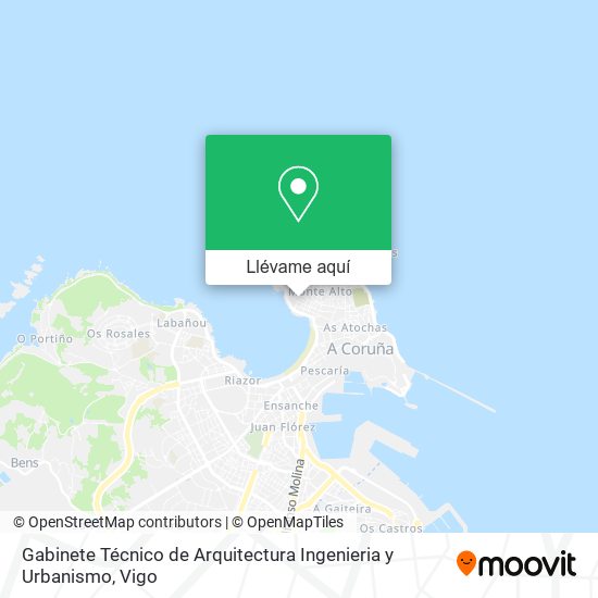 Mapa Gabinete Técnico de Arquitectura Ingenieria y Urbanismo