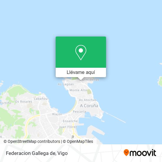 Mapa Federacion Gallega de