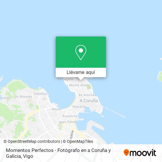 Mapa Momentos Perfectos - Fotógrafo en a Coruña y Galicia