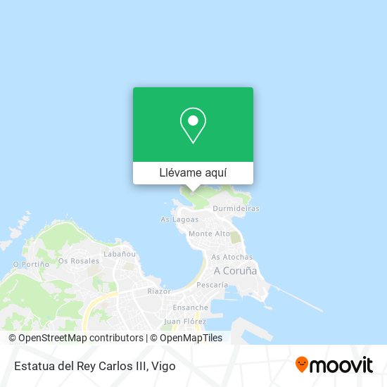 Mapa Estatua del Rey Carlos III