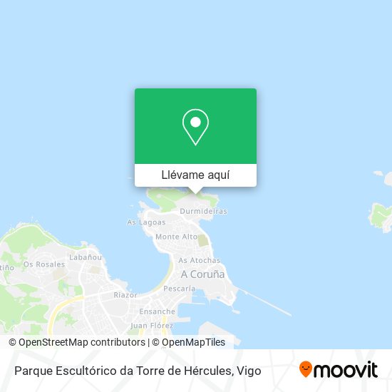 Mapa Parque Escultórico da Torre de Hércules