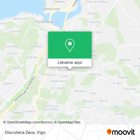 Mapa Discoteca Zeus