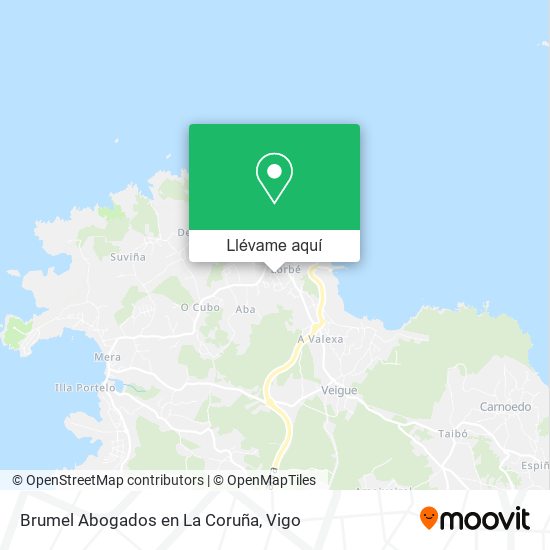 Mapa Brumel Abogados en La Coruña