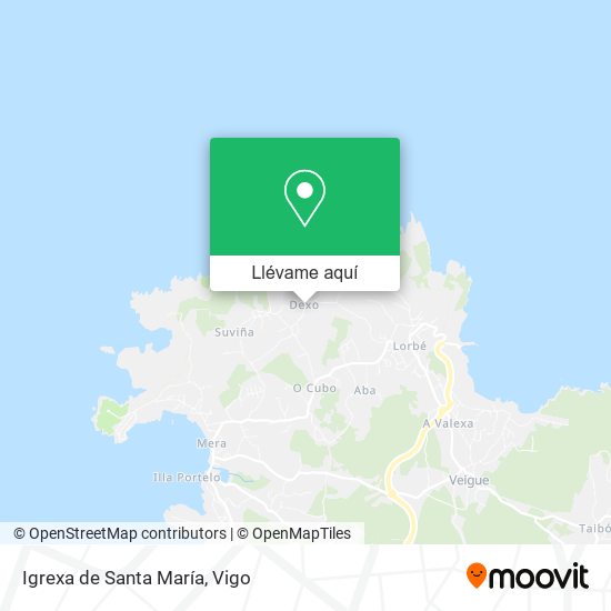 Mapa Igrexa de Santa María