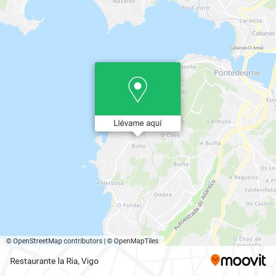Mapa Restaurante la Ria