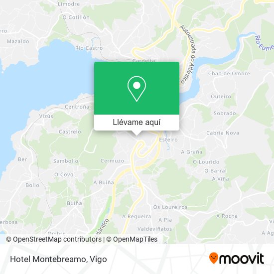 Mapa Hotel Montebreamo