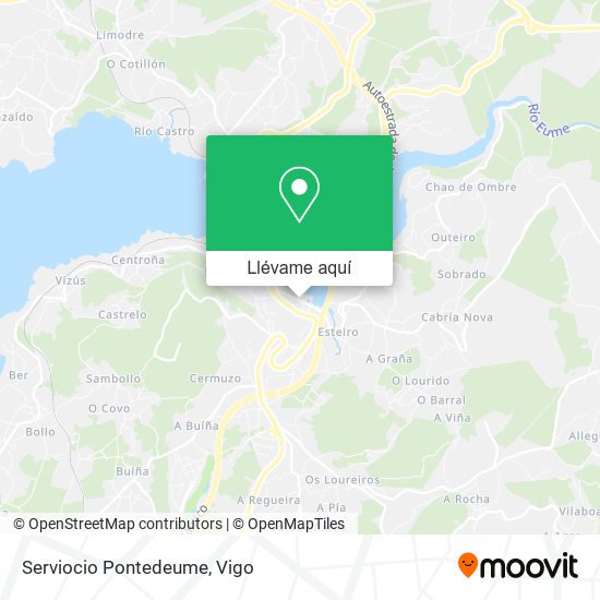 Mapa Serviocio Pontedeume