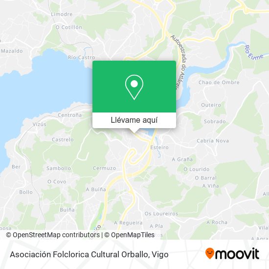 Mapa Asociación Folclorica Cultural Orballo