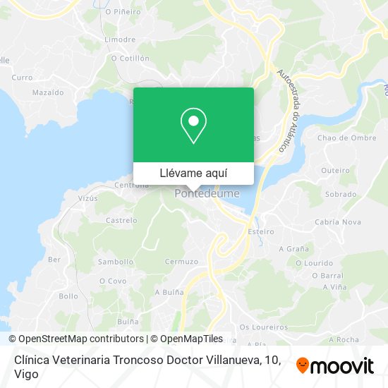 Mapa Clínica Veterinaria Troncoso Doctor Villanueva, 10