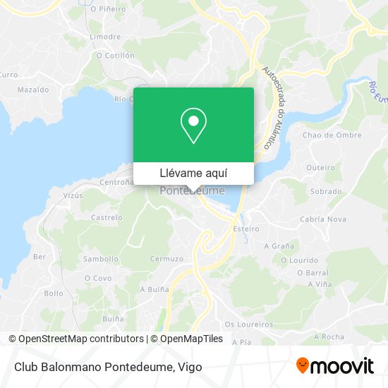 Mapa Club Balonmano Pontedeume