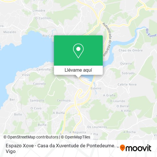 Mapa Espazo Xove - Casa da Xuventude de Pontedeume. .