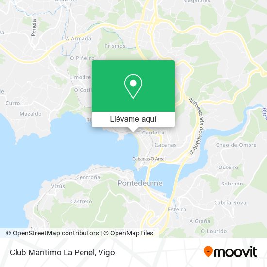 Mapa Club Marítimo La Penel