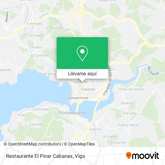 Mapa Restaurante El Pinar Cabanas
