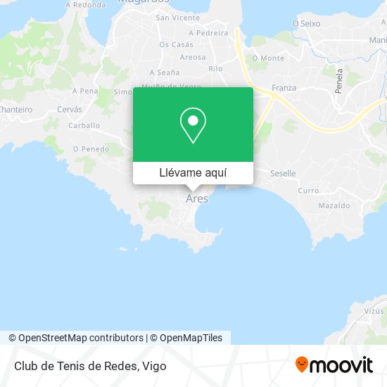 Mapa Club de Tenis de Redes