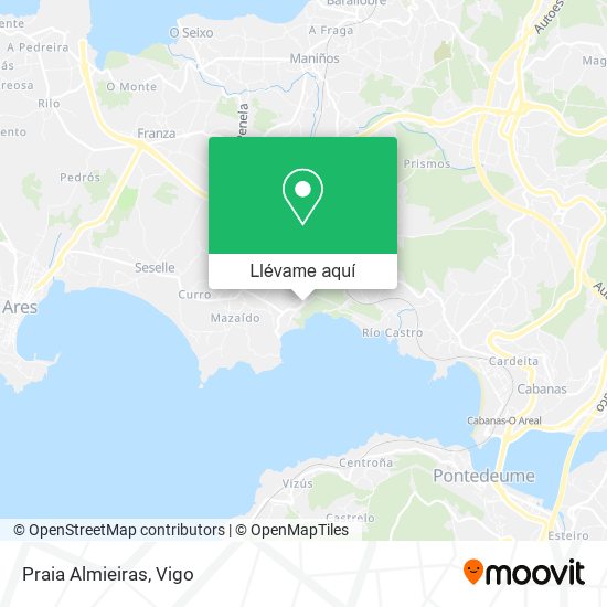 Mapa Praia Almieiras