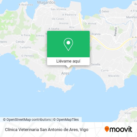 Mapa Clínica Veterinaria San Antonio de Ares
