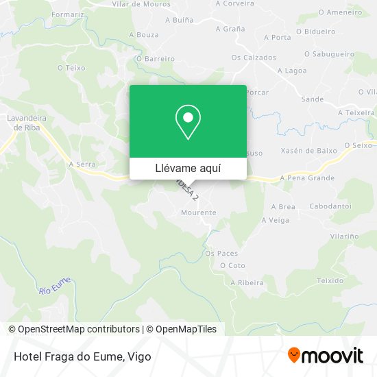 Mapa Hotel Fraga do Eume
