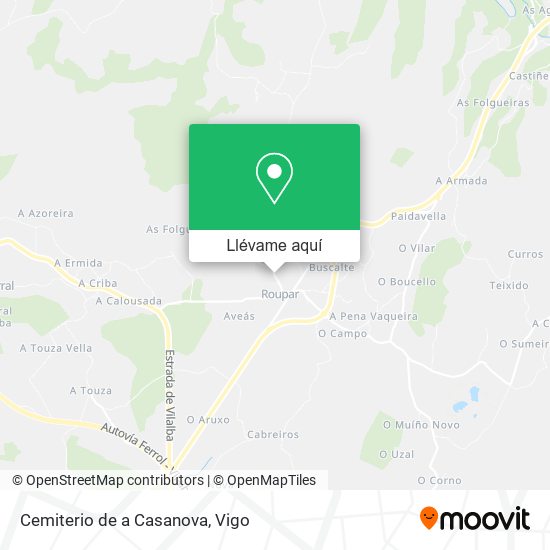 Mapa Cemiterio de a Casanova