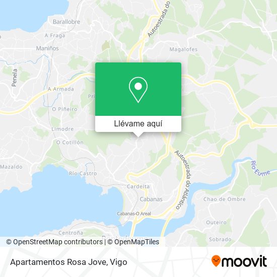 Mapa Apartamentos Rosa Jove