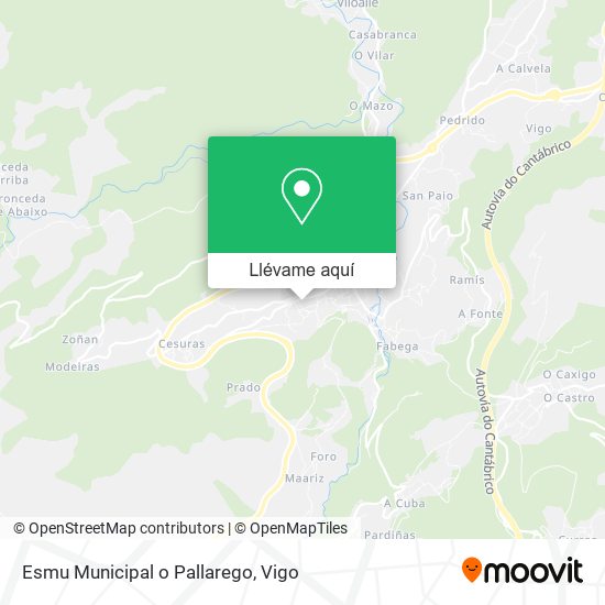Mapa Esmu Municipal o Pallarego