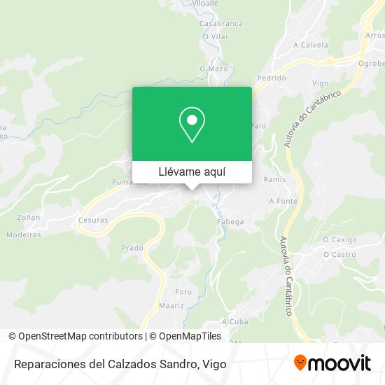 Mapa Reparaciones del Calzados Sandro