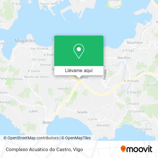 Mapa Complexo Acuático do Castro