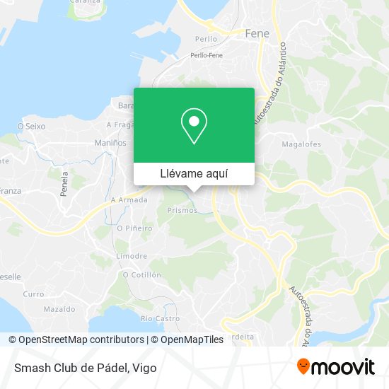 Mapa Smash Club de Pádel
