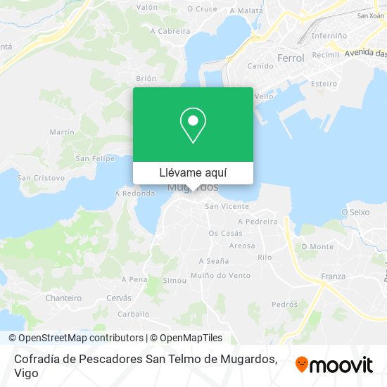 Mapa Cofradía de Pescadores San Telmo de Mugardos