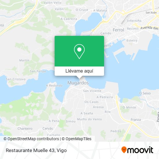 Mapa Restaurante Muelle 43