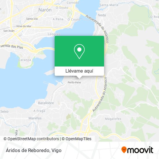 Mapa Áridos de Reboredo