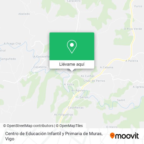 Mapa Centro de Educación Infantil y Primaria de Muras