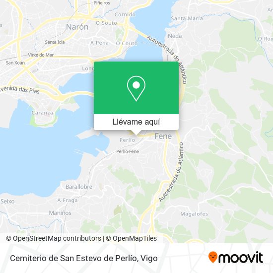 Mapa Cemiterio de San Estevo de Perlío