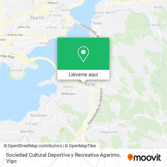 Mapa Sociedad Cultural Deportiva y Recreativa Agarimo