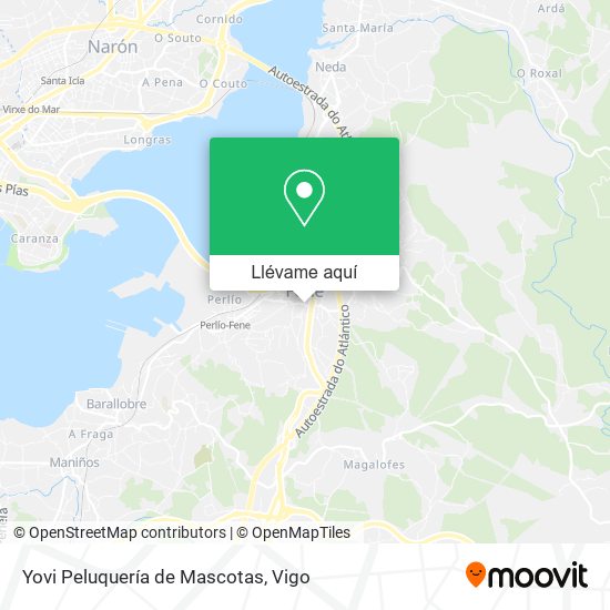 Mapa Yovi Peluquería de Mascotas