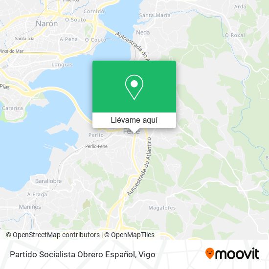 Mapa Partido Socialista Obrero Español
