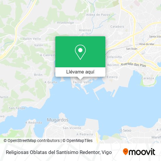 Mapa Religiosas Oblatas del Santísimo Redentor