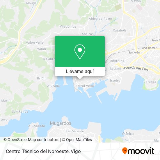 Mapa Centro Técnico del Noroeste