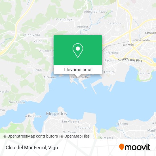 Mapa Club del Mar Ferrol