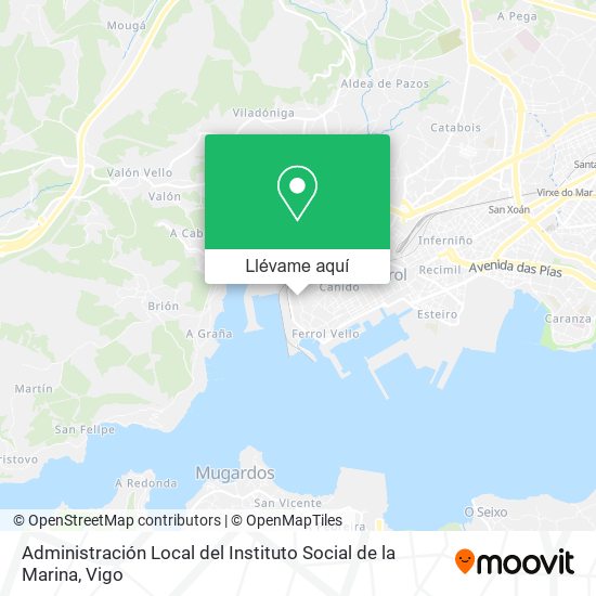 Mapa Administración Local del Instituto Social de la Marina