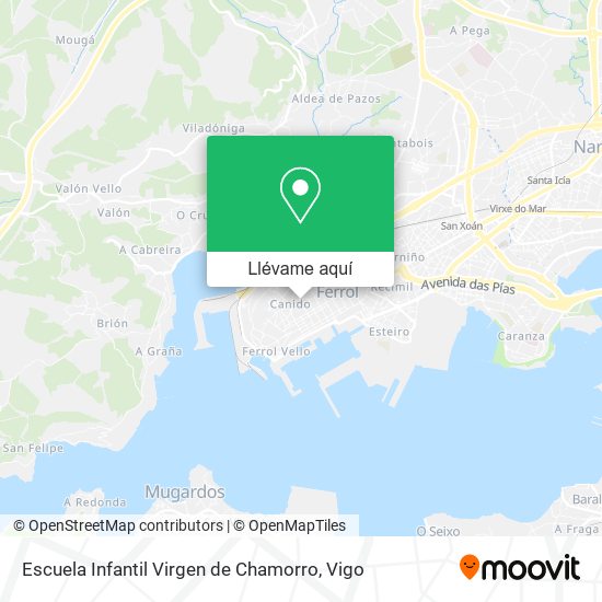 Mapa Escuela Infantil Virgen de Chamorro