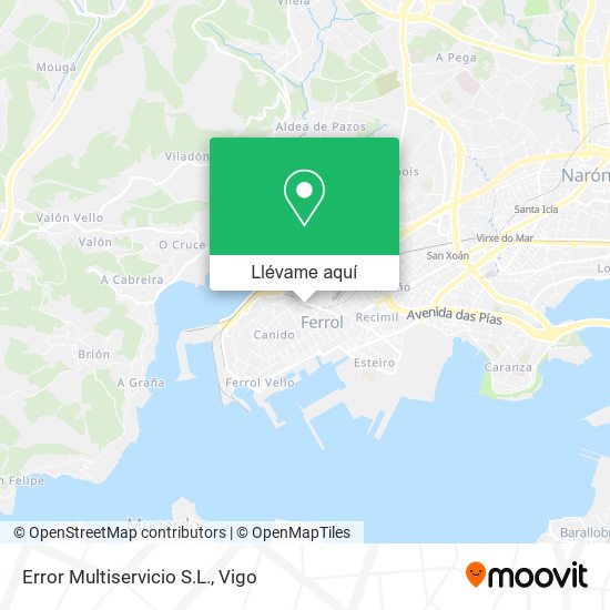 Mapa Error Multiservicio S.L.